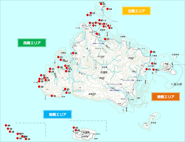 ダイビングポイントマップ